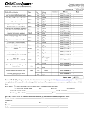Formulario para pedidos