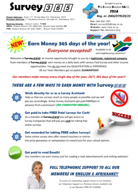 Survey365 Membership Application Form