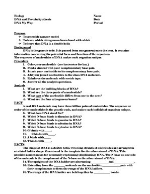DNA and Protein Synthesis Activity