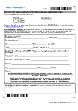 Medicare Prescription Drug Coverage Determination Form
