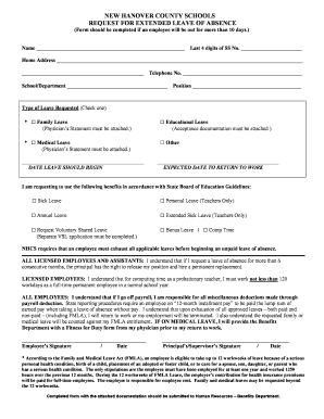 Leave of absence form pdf - Request for Leave of Absence Form.DOC - nhcs