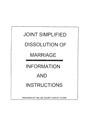 Joint Simplified Dissolution of Marriage Forms