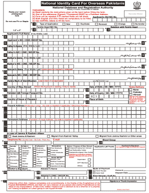 National Identity Card for Overseas Pakistanis