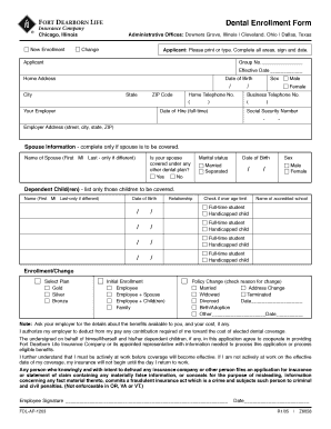 Dental Enrollment Form