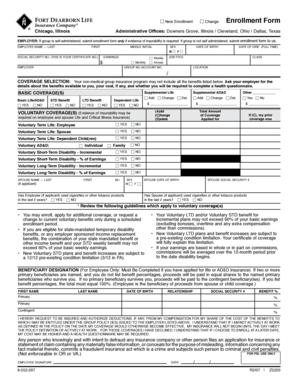 Fort Dearborn Life Enrollment Form
