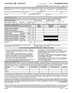 Employee Enrollment Form