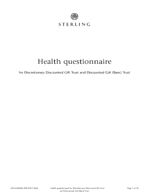 Health questionnaire for Discretionary ... - Zurich Insurance