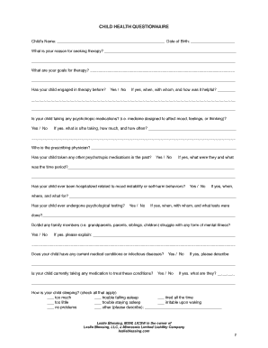 Child Health Questionnaire