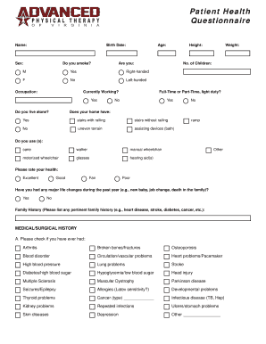 Patient Health Questionnaire