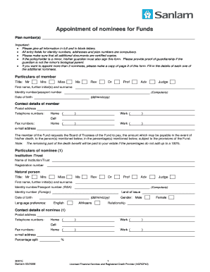 Appointment of Nominees for Funds