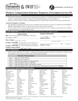 Workers’ Compensation Prescription ID