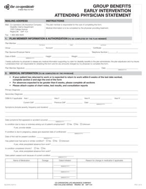 Attending Physician Statement for Disability Benefits