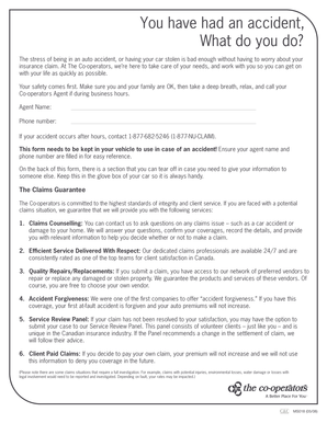 Auto Accident Claim Form