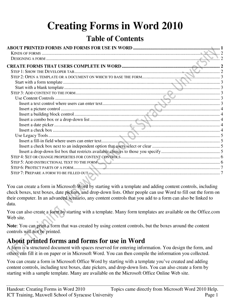 Form preview