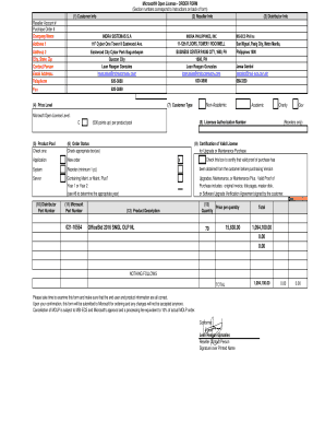 Microsoft Open License - ORDER FORM (1)
