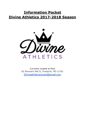 Information Packet Divine Athletics 2017-2018 - Flips - Frederick's