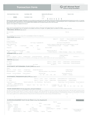 Transaction Form - Madhu Financial