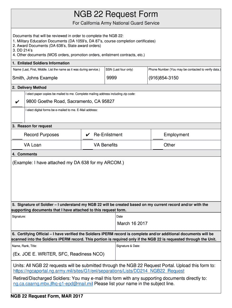 Ngb Form 22 Fill Online Printable Fillable Blank PdfFiller
