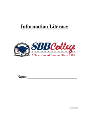 Learning Resource Center HANDBOOK - SBBCollege