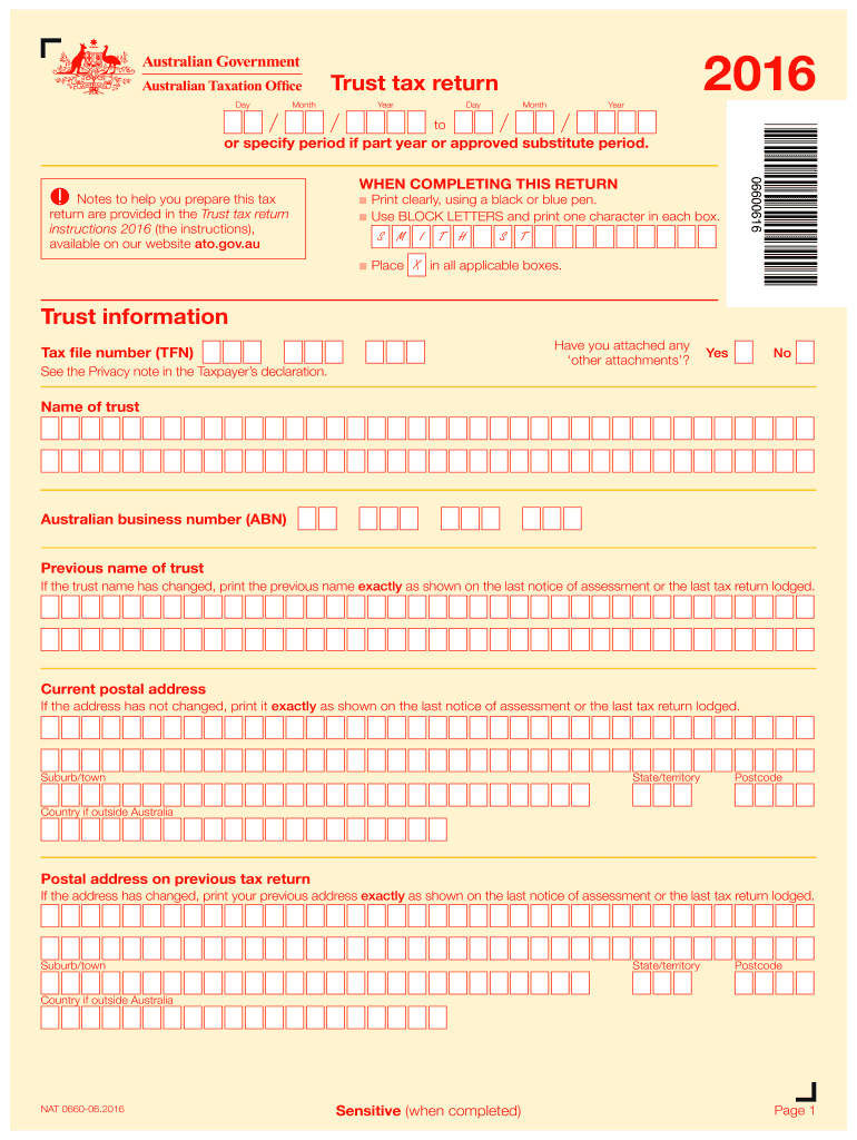 trust tax return 2023 pdf Preview on Page 1