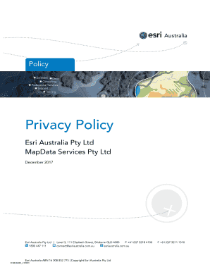 Privacy Policy - Esri Australia