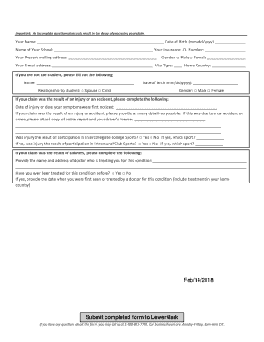 Student Insurance Medical Benefits Plan