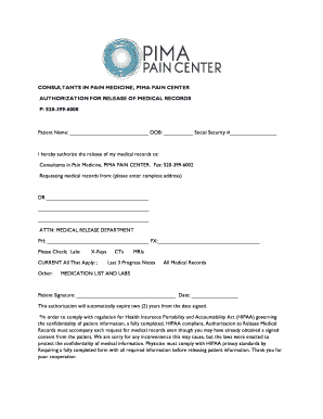 pima pain center