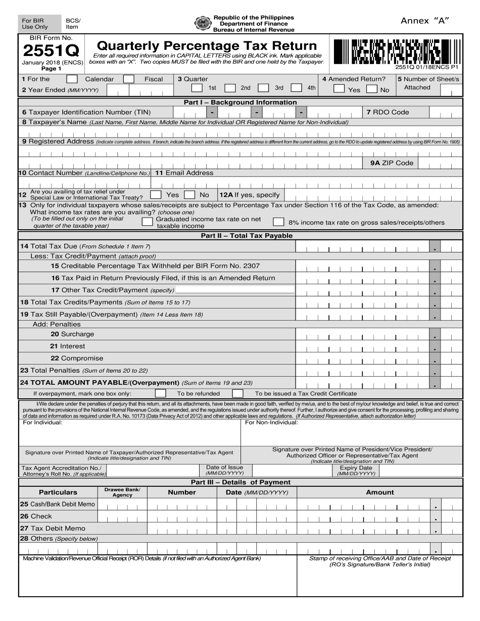 PH BIR 2551Q 2022 Form Printable Blank PDF Online PH BIR 2551Q 2022 Form Printable Blank PDF Online