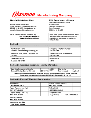 MSDS Dry Cleaning Sponge.htm - Natural Pigments