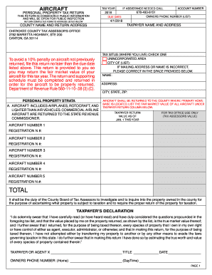 PT-50A Aircraft Personal Property Tax Return and Schedules. Aircraft Personal Property Tax Return and Schedules