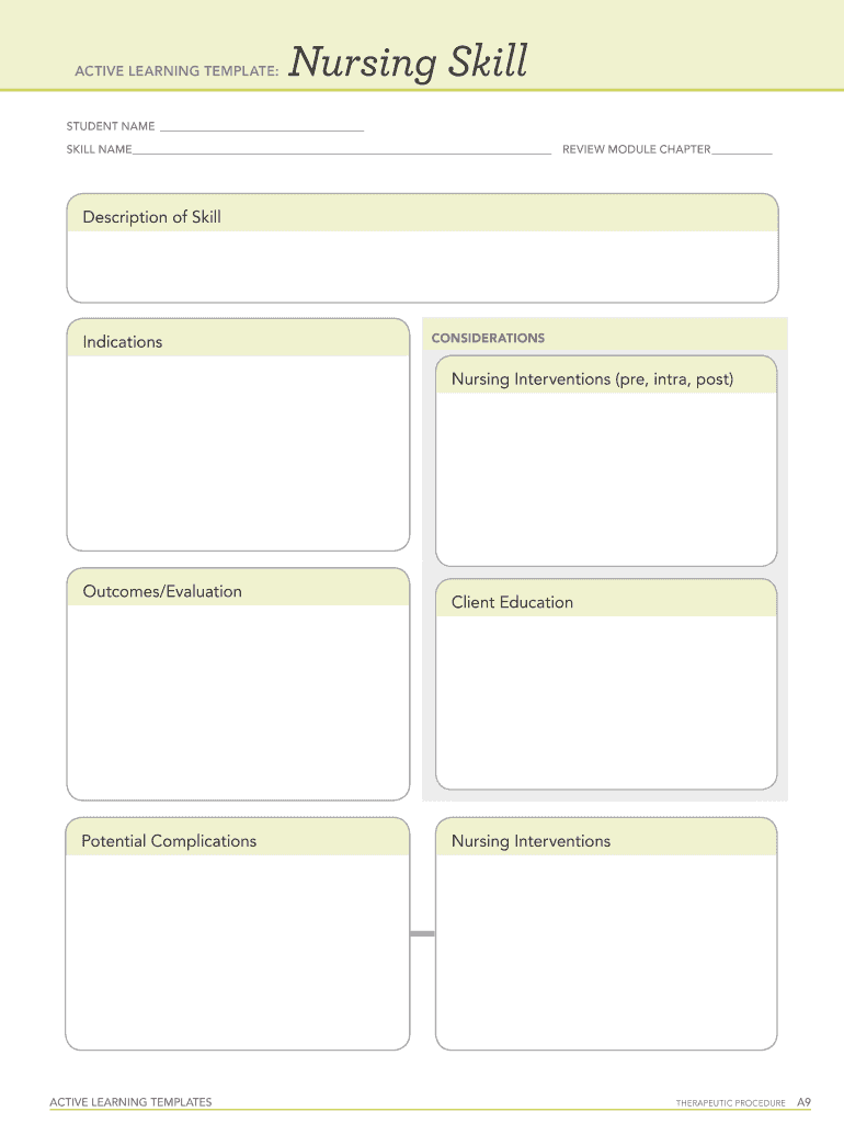 Active learning template nursing skill Fill out & sign online DocHub