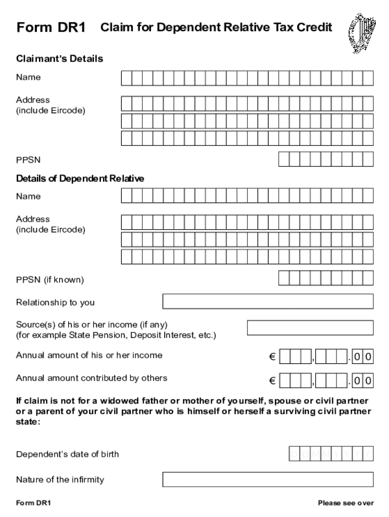 form dr1 Preview on Page 1