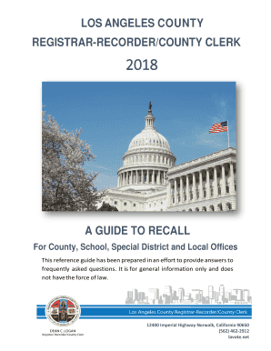 los angeles county registrar-recorder/county clerk a guide to recall