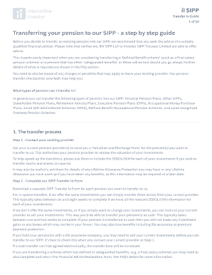 Transferring your pension to our SIPP - a step ... - interactive investor