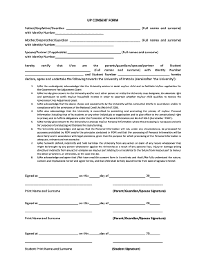 UP CONSENT FORM