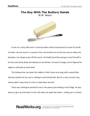 the boy with buttery hands