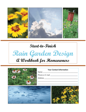 Rain Garden Design Templates