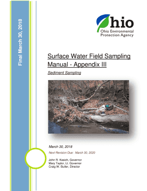 Surface Water Field Sampling Manual - Appendix III - Ohio EPA