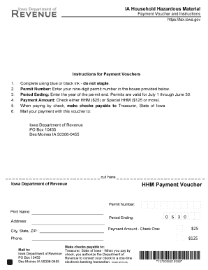 IA HHM Payment Voucher 78-006