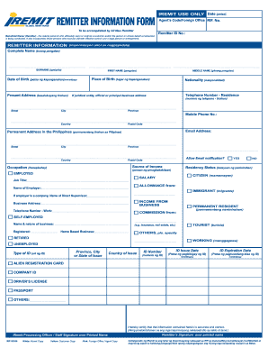 IREMIT OVERSEAS REMITTANCE INSTRUCTIONS - COL Financial