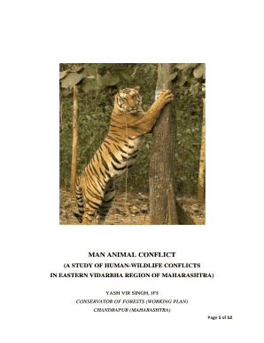 Fillable Online (A STUDY OF HUMAN-WILDLIFE CONFLICTS IN Fax Email Print -  pdfFiller