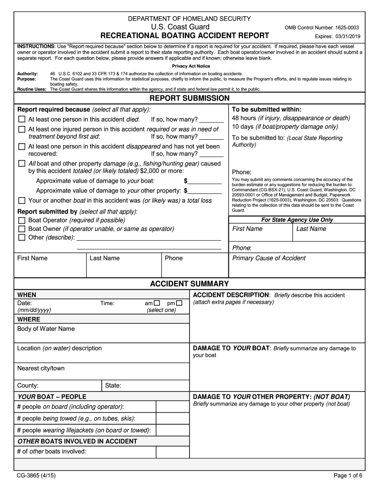 cg 3865 2015-2019 form Preview on Page 1