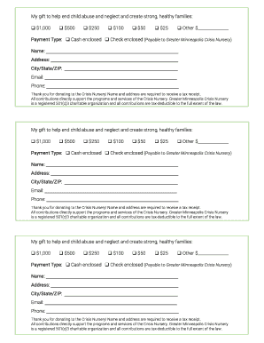 My gift to help end child abuse and neglect and create strong ...