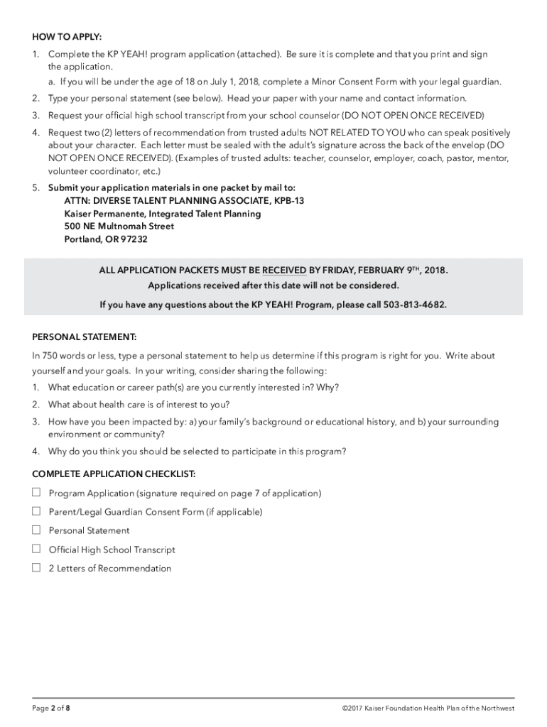 kaiser permanente letterhead Preview on Page 1