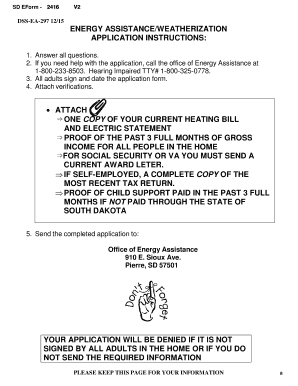 Fillable Online LIEAP Application - State of South Dakota Fax Email ...