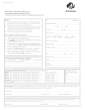 Fillable Online Girl Scouts of Greater Atlanta, Inc. Financial ...