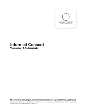 Informed Consent for Vaginoplasty & Perineoplasty