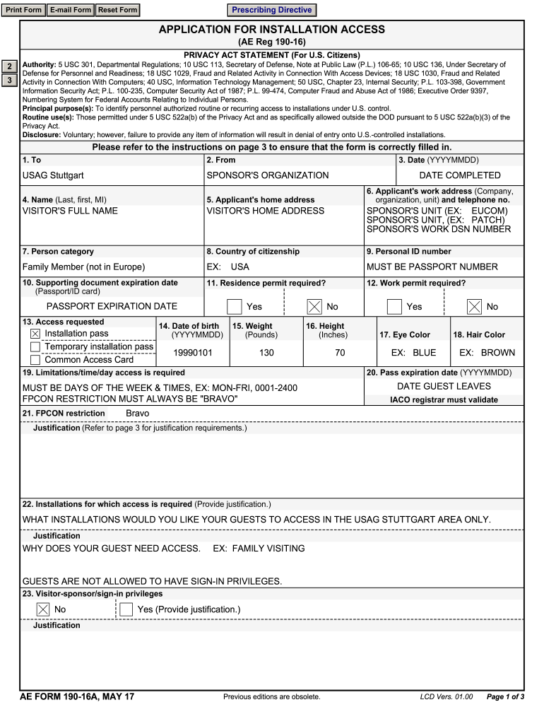 Vsd 190 Form Printable Printable Forms Free Online