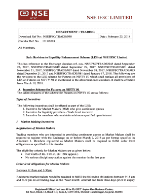 Nse Ifsc Circular Fill Online Printable Fillable Blank Pdffiller