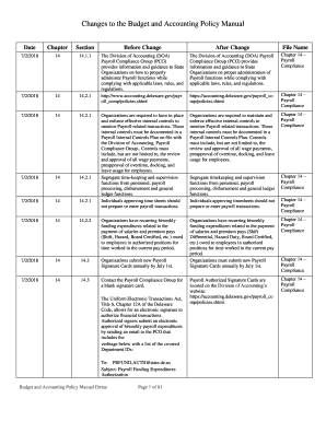 Budget and Accounting Policy Manual - State of Delaware - Budget...